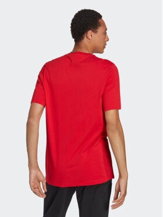adidas T-Shirt Trefoil Essentials T-Shirt IA4869 Czerwony Regular Fit