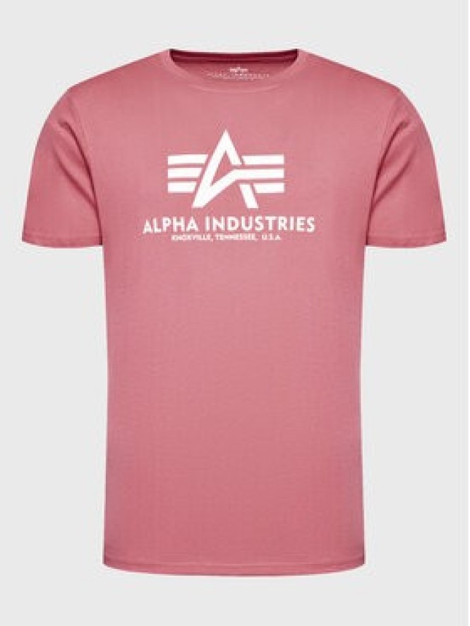 Alpha Industries T-Shirt Basic 100501 Różowy Regular Fit