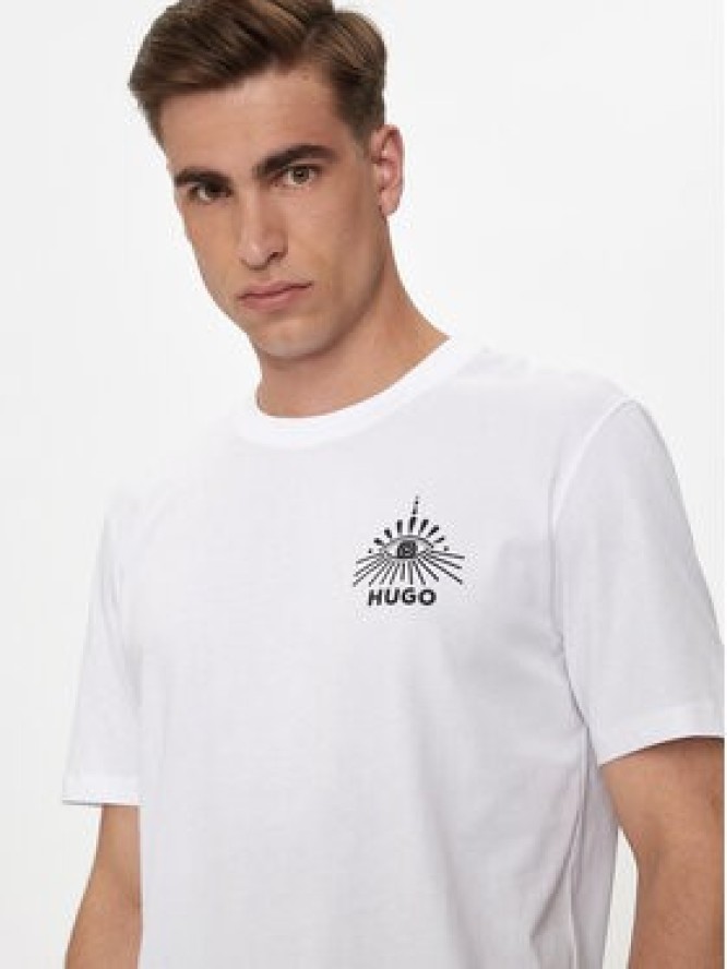 Hugo T-Shirt Dedico 50513828 Biały Regular Fit