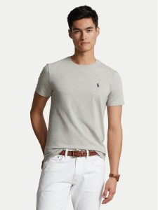 Polo Ralph Lauren T-Shirt Bsr 710680785 Szary Custom Slim Fit