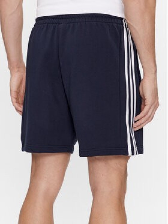 adidas Szorty sportowe Essentials French Terry 3-Stripes Shorts IC9436 Niebieski Regular Fit