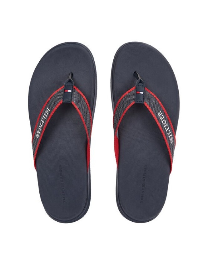 Tommy Hilfiger Japonki Dual Density Toe Beach Sandal FM0FM05015 Granatowy