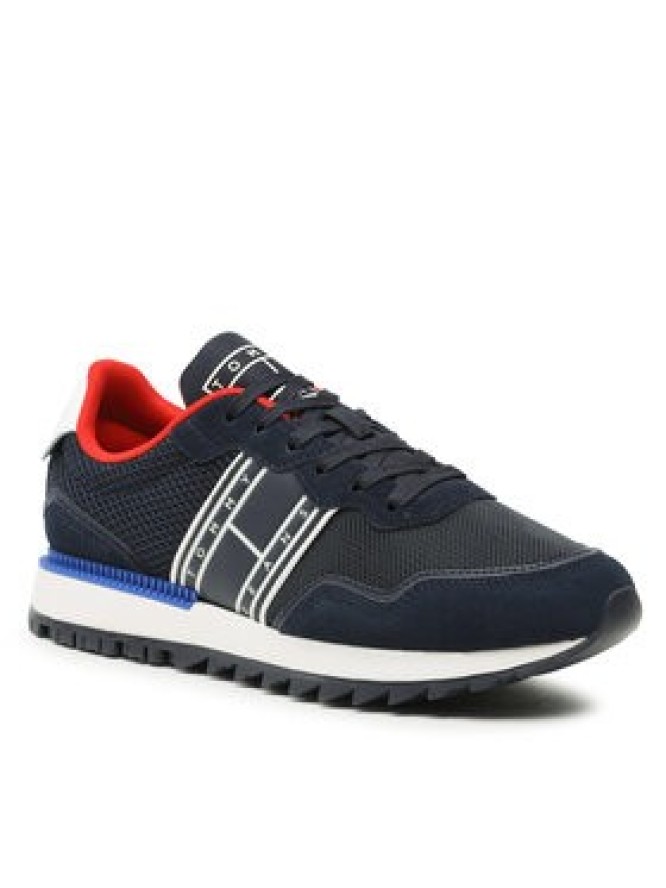 Tommy Jeans Sneakersy Tjm Retro Runner EM0EM01223 Granatowy