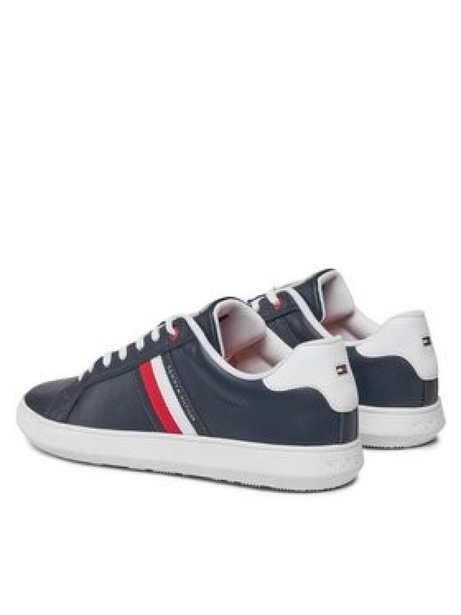 Tommy Hilfiger Sneakersy Essential Leather Cupsole FM0FM04921 Niebieski