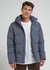 LEE PUFFER JACKET MĘSKA KURTKA ZIMOWA CIEPŁA NA ZIMĘ TAINT GREY 112341647