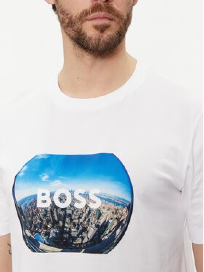 Boss T-Shirt Tiburt 511 50512110 Biały Regular Fit