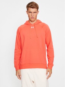 Under Armour Bluza Ua Rival Fleece Hoodie 1379757 Czerwony Loose Fit