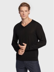 Boss Sweter Melba-P 50468261 Czarny Slim Fit