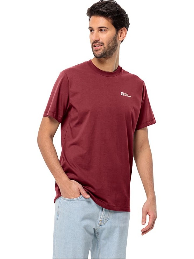 Jack Wolfskin Koszulka "Essential" w kolorze czerwonym rozmiar: M