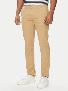 Tommy Hilfiger Chinosy Bleecker MW0MW26619 Beżowy Slim Fit