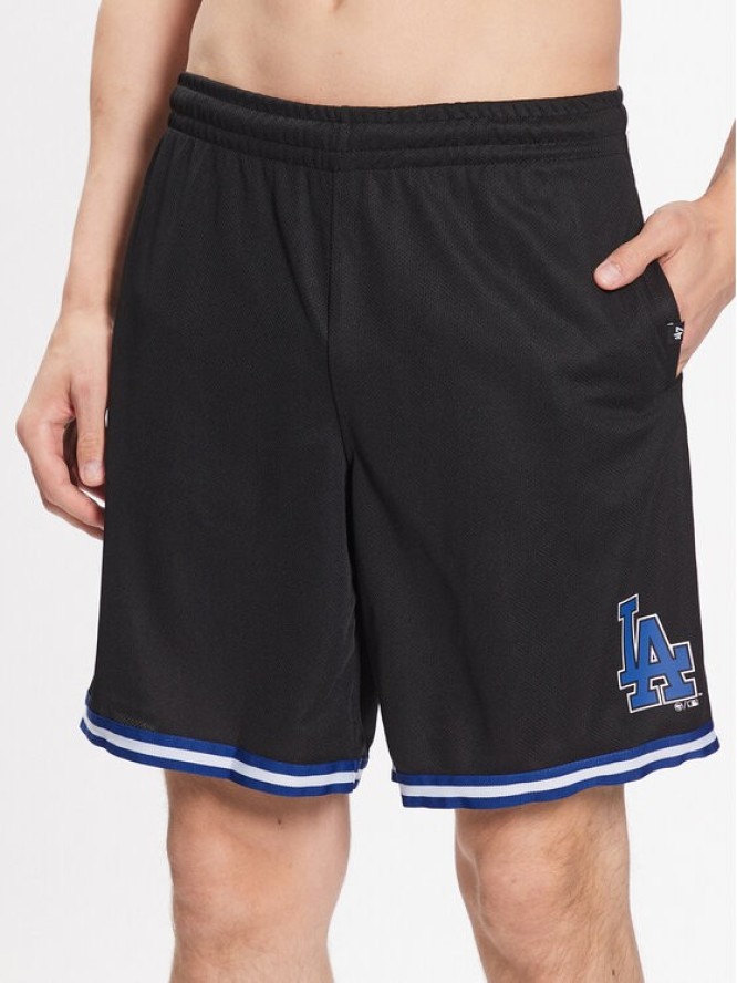 47 Brand Szorty sportowe Los Angeles Dodgers Back Court 47 Grafton Shorts Czarny Regular Fit