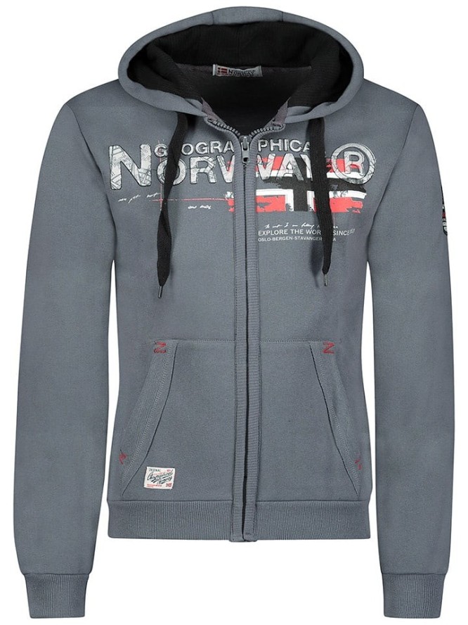 Geographical Norway Bluza "Gisland" w kolorze szarym rozmiar: S