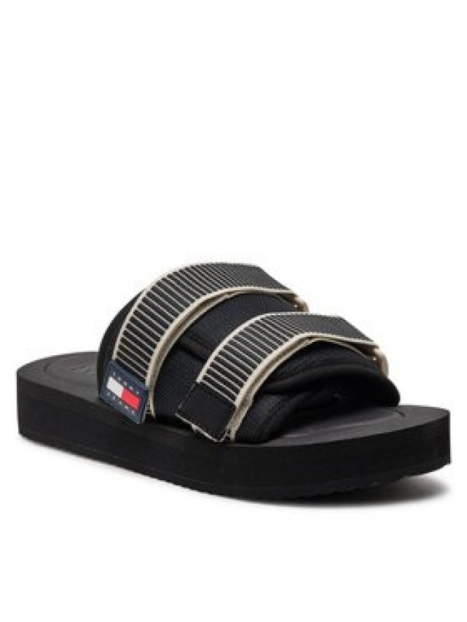 Tommy Jeans Klapki Tjm Sandal Casual EM0EM01389 Czarny