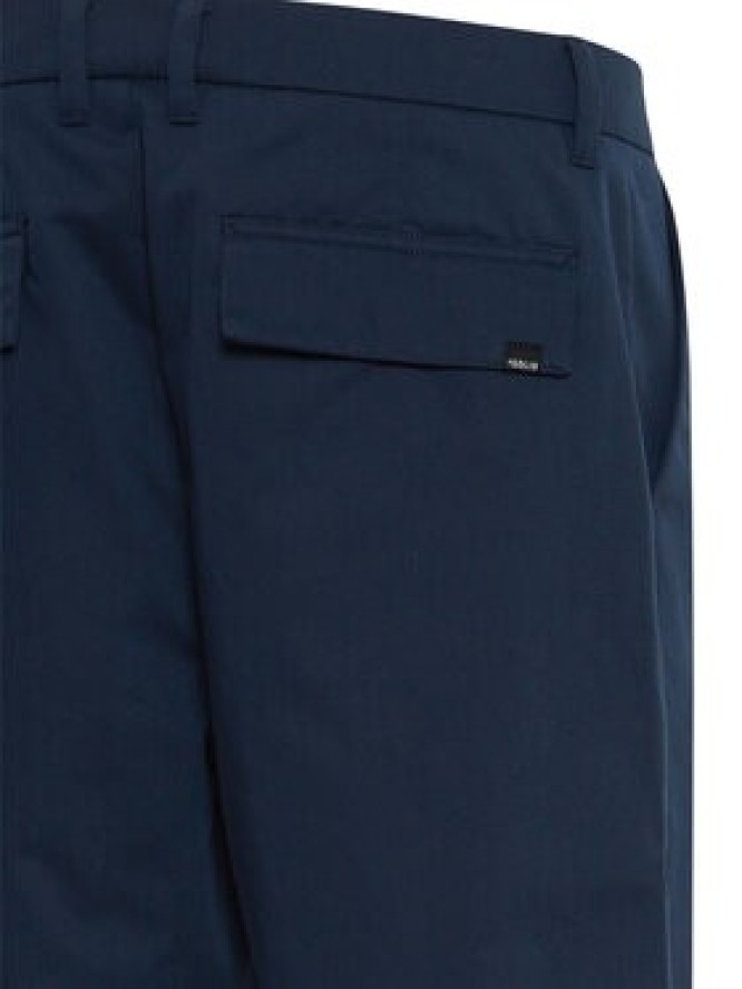 Solid Spodnie materiałowe 21107039 Granatowy Relaxed Fit