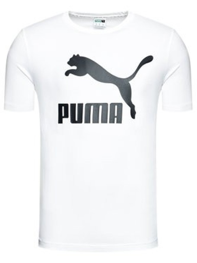 Puma T-Shirt Classics Logo 530088 Biały Regular Fit