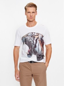 Hugo T-Shirt 50494577 Biały Regular Fit