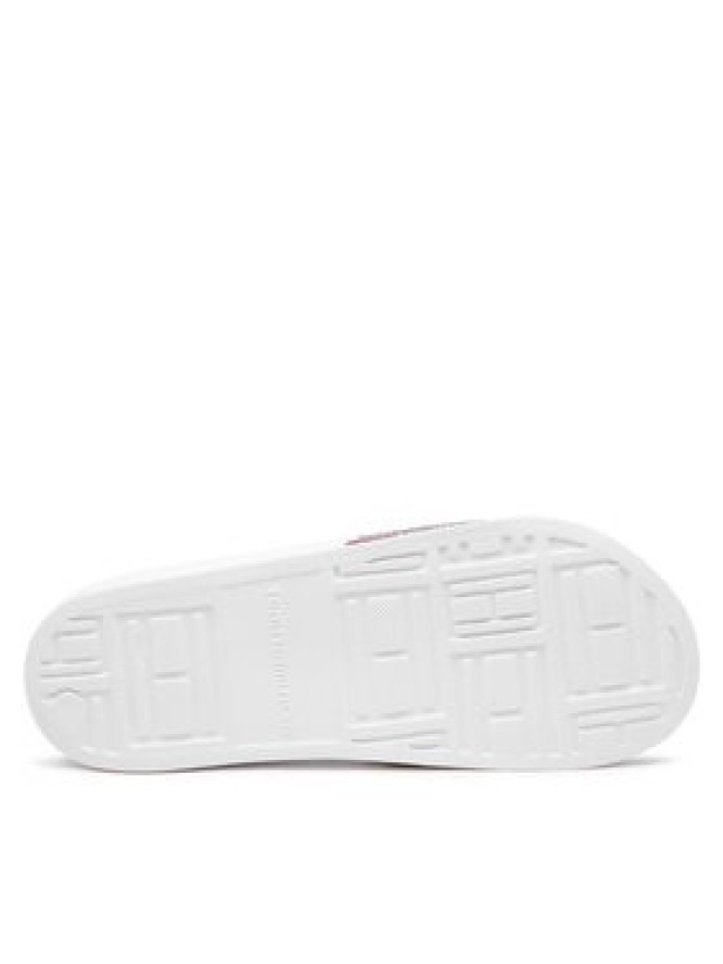 Tommy Hilfiger Klapki Corporate Knitted Beach Sandal FM0FM04062 Biały