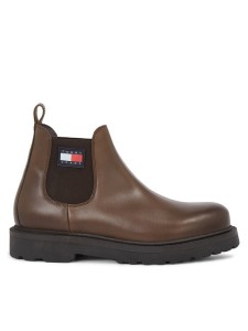 Tommy Jeans Sztyblety Tjm Napa Leather EM0EM01254 Brązowy