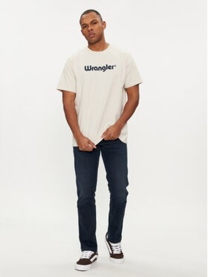 Wrangler T-Shirt Logo 112350523 Écru Regular Fit