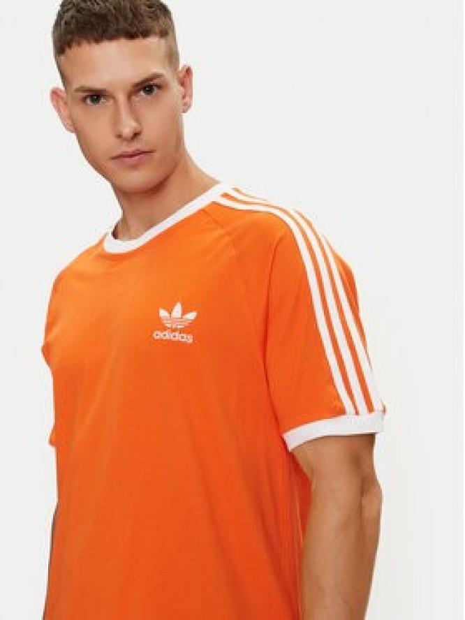 adidas T-Shirt adicolor Classics 3-Stripes IM9382 Pomarańczowy Slim Fit