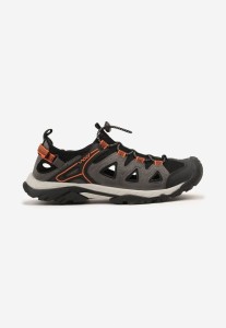 Ciemnoszare Buty Sportowe Sneakersy z Geometrycznym Wzorem Ainira