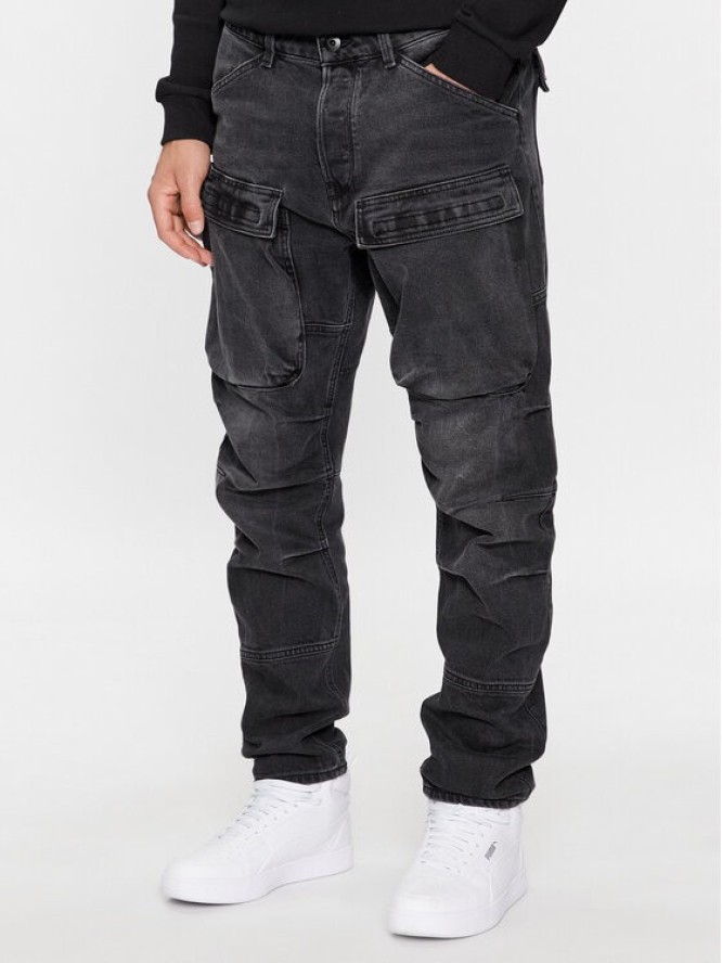 G-Star Raw Jeansy 3D D23972-B479-G108 Czarny Tapered Fit