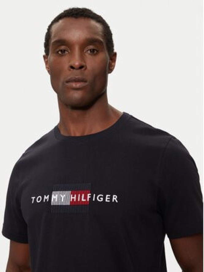 Tommy Hilfiger T-Shirt MW0MW36455 Granatowy Regular Fit