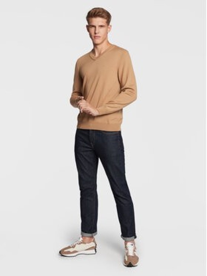 Boss Sweter Baram-L 50476363 Brązowy Regular Fit