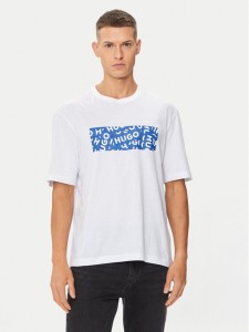 Hugo T-Shirt Nalayo 50515203 Biały Regular Fit