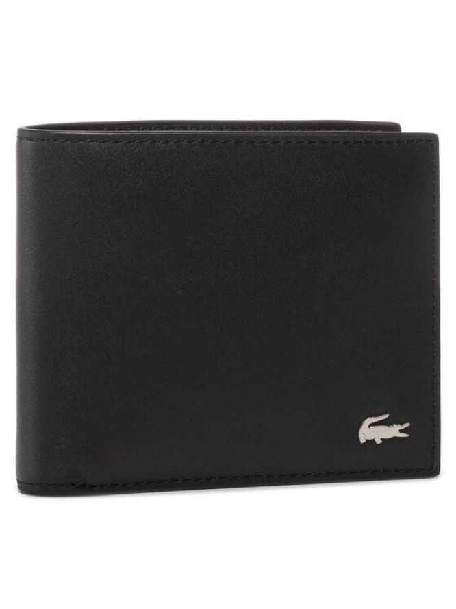 Lacoste Duży Portfel Męski Small Billfold NH1115FG Czarny