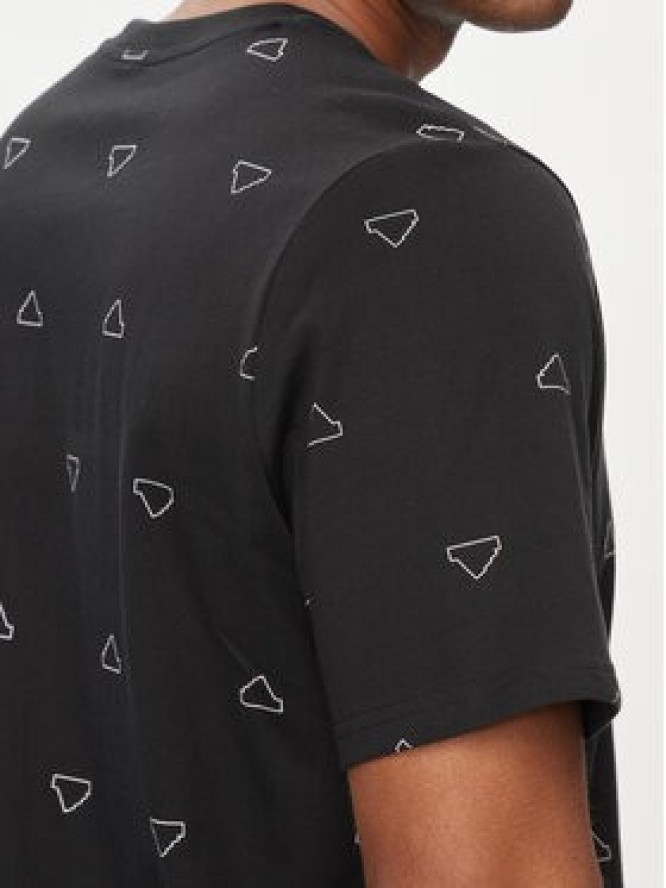 adidas T-Shirt Seasonal Essentials Monogram Graphic IS1826 Czarny Regular Fit