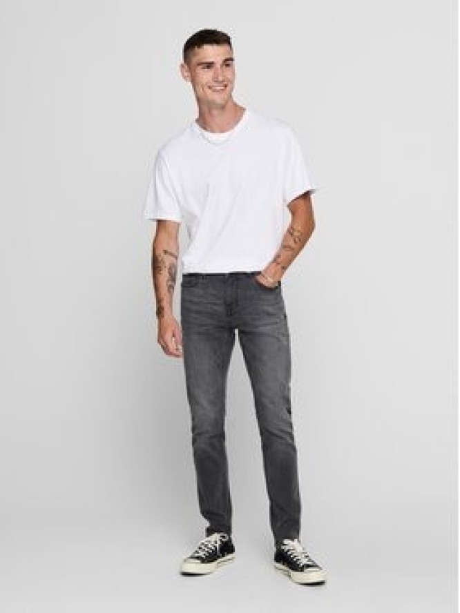 Only & Sons Jeansy Warp 22012051 Szary Skinny Fit