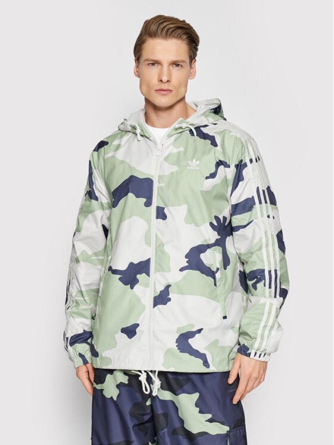 adidas Kurtka przejściowa Graphics Camo HF4877 Zielony Regular Fit