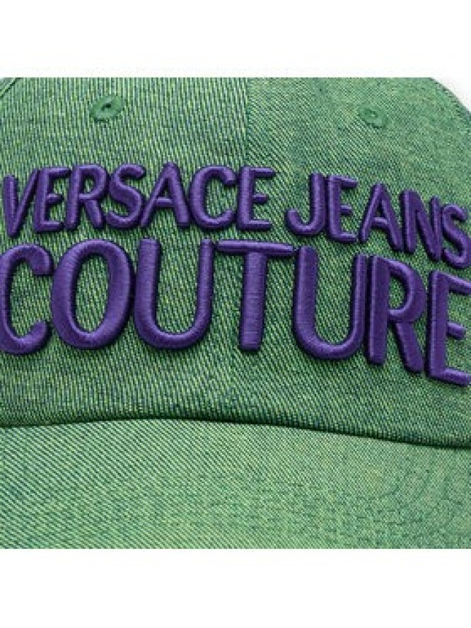 Versace Jeans Couture Czapka z daszkiem 74YAZK28 Zielony