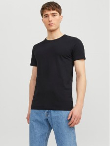 Jack&Jones T-Shirt Basic 12058529 Czarny Stretch Fit