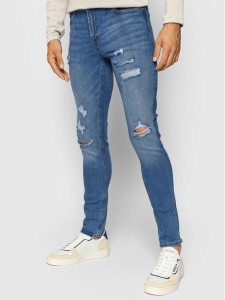 Jack&Jones Jeansy Liam Original 12168958 Granatowy Skinny Fit