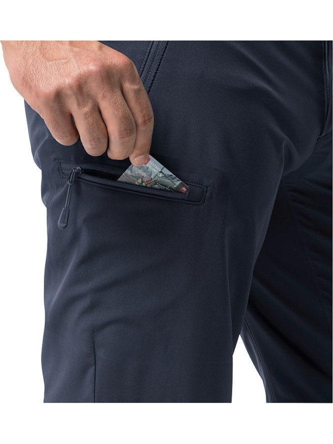 Jack Wolfskin Spodnie funkcyjne Zipp-Off "Active" w kolorze granatowym rozmiar: 52
