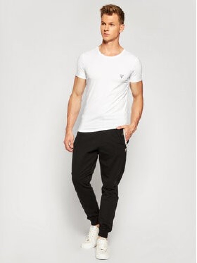 Guess T-Shirt U97M00 JR003 Biały Slim Fit