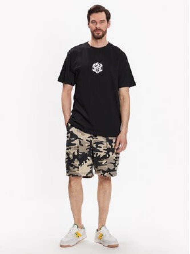 DC T-Shirt Jaakko Cubic ADYZT05260 Czarny Relaxed Fit