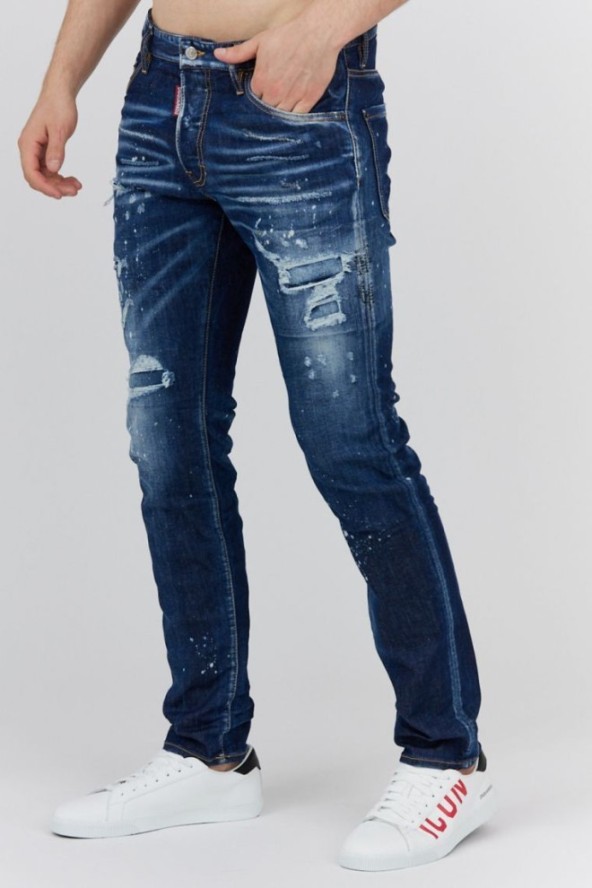 DSQUARED2 Granatowe jeansy męskie cool guy jean