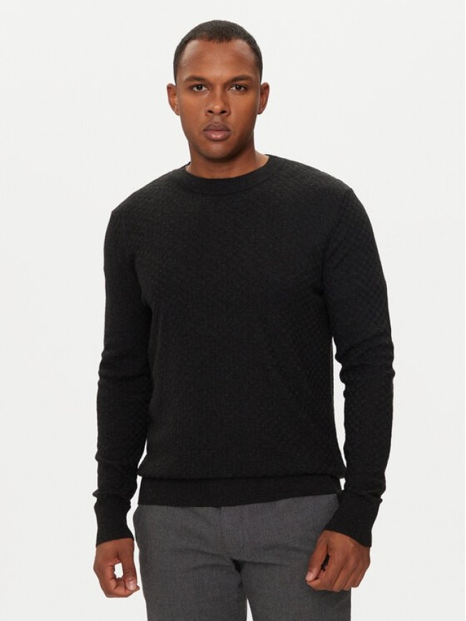 Sisley Sweter 1041S103O Czarny Regular Fit