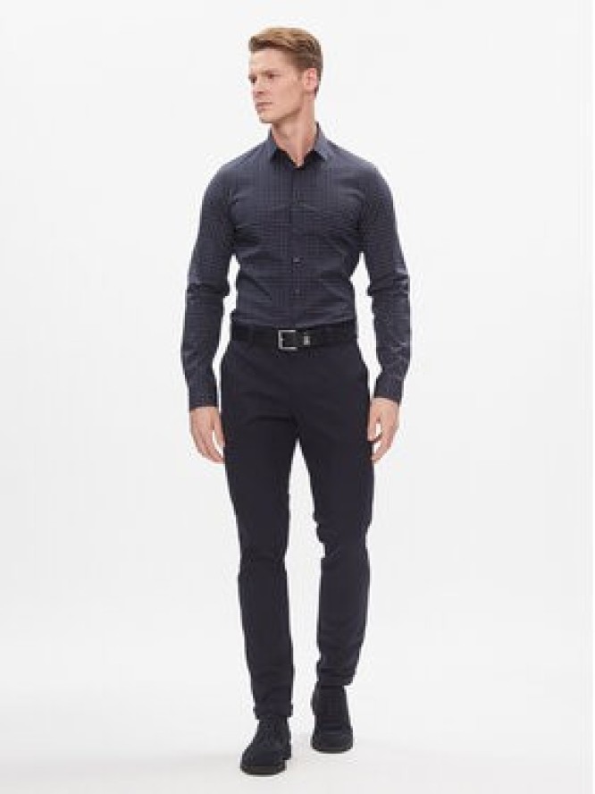 Calvin Klein Koszula K10K112298 Granatowy Slim Fit