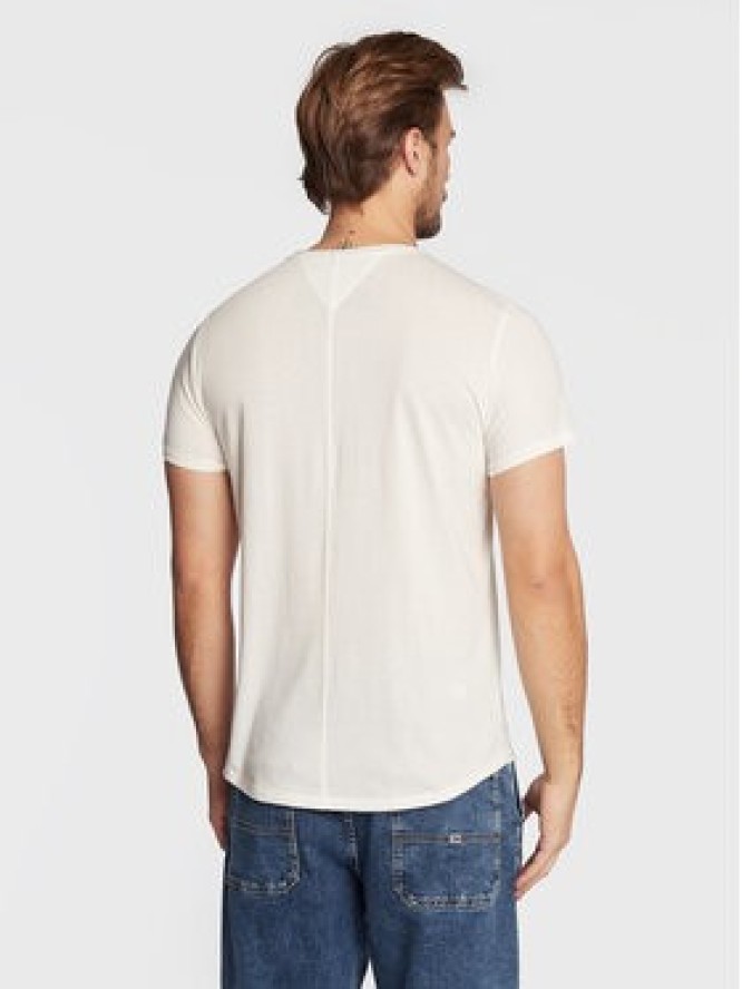 Tommy Jeans T-Shirt Jaspe DM0DM09586 Biały Slim Fit