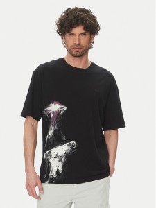 BOSS T-Shirt Te_Jellyfish 50541099 Czarny Relaxed Fit