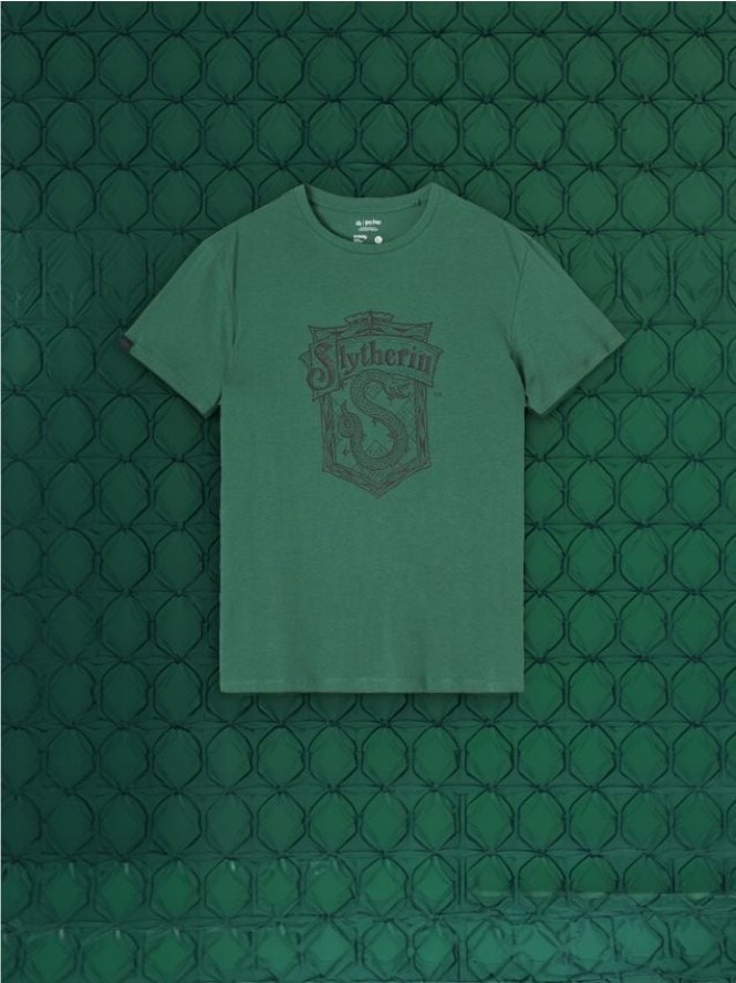 Bawełniana koszulka Harry Potter - zielony