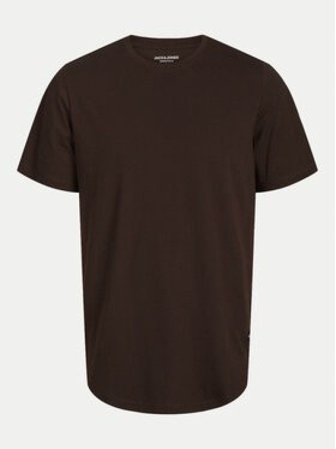 Jack&Jones T-Shirt Jjenoa 12113648 Brązowy Long Line Fit