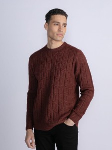 Petrol Industries Sweter w kolorze brązowym rozmiar: 3XL