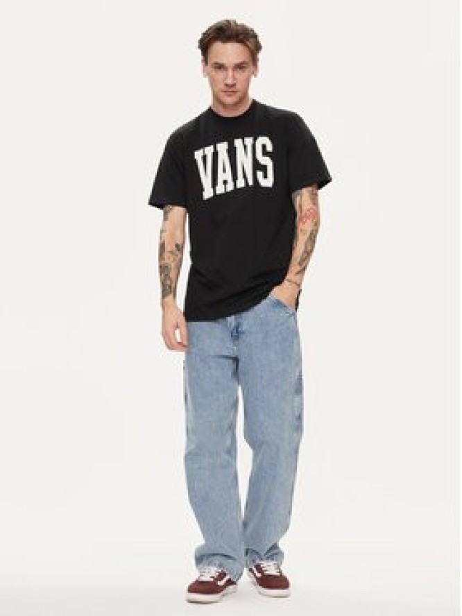 Vans T-Shirt Vans Arched Ss Tee VN000G47 Czarny Regular Fit