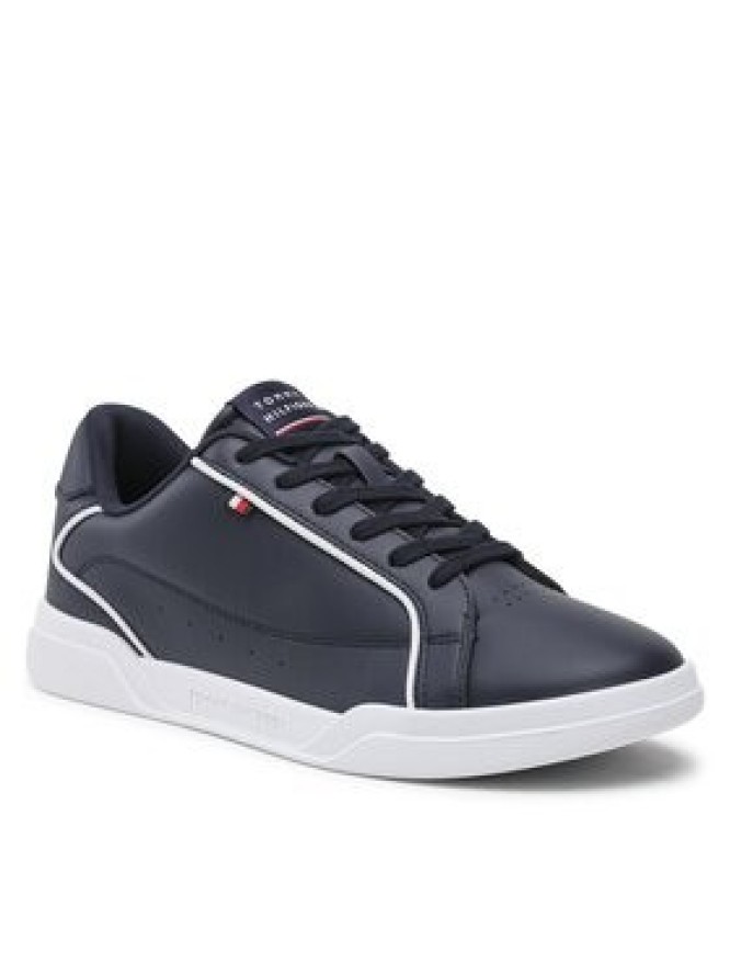 Tommy Hilfiger Sneakersy Lo Cup Leather FM0FM04429 Granatowy