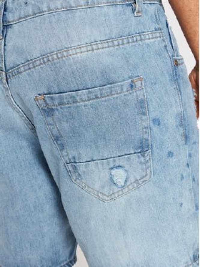 Brave Soul Szorty jeansowe MSRT-DUKE Niebieski Regular Fit